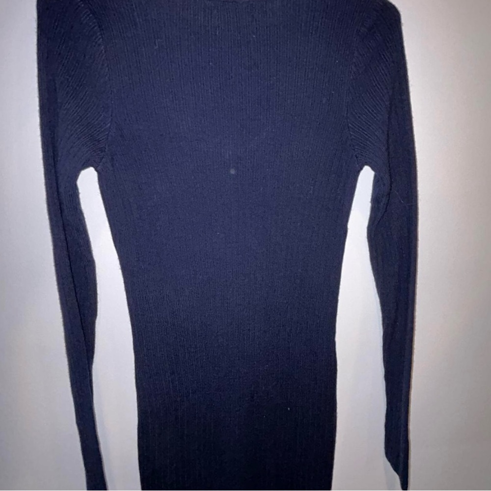 Women's Navy Ribbed Knit Set - Picture 4 of 6
